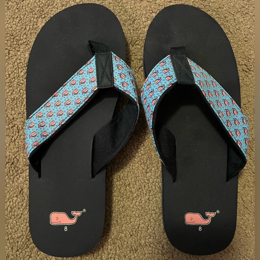 Vineyard Vines santa flip flops